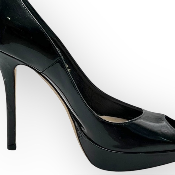 DIOR black high heels Elegant Black Peep-Toe 
patent leather - Picture 6 of 11